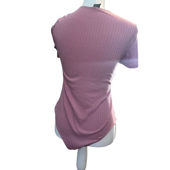 Wild Fable Ribbed Bodysuit- Mauve - Sz Large Y2K, baby doll - Picture 3 of 3